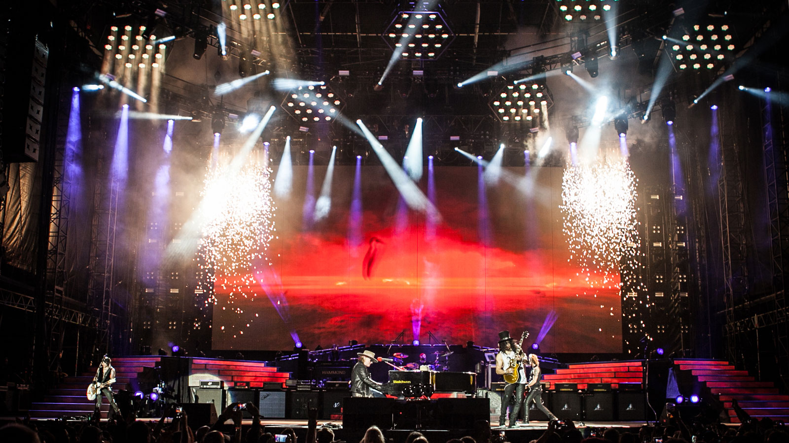 150 GLP Fixtures dominate Guns N’ Roses Tour Set