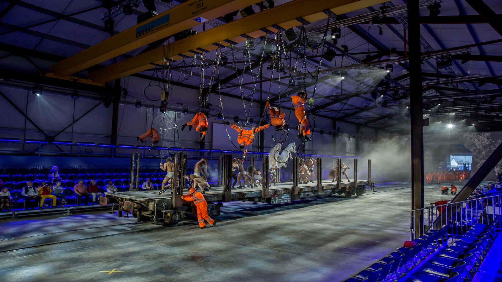 Gotthard Base Tunnel's opening show radiates with GLP impression X4 Bars 