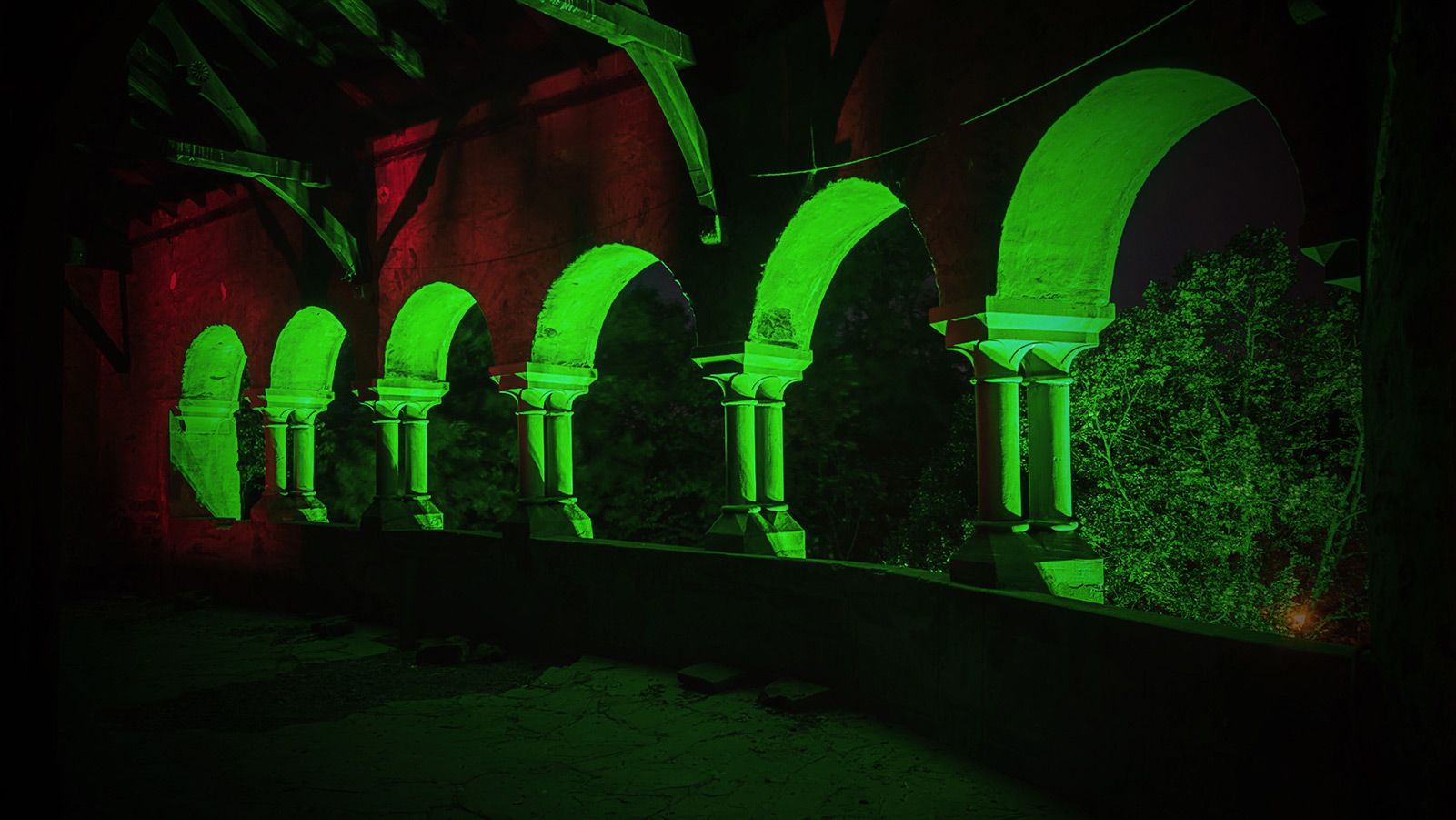 Schloss Burg in neuem Licht mit GLP